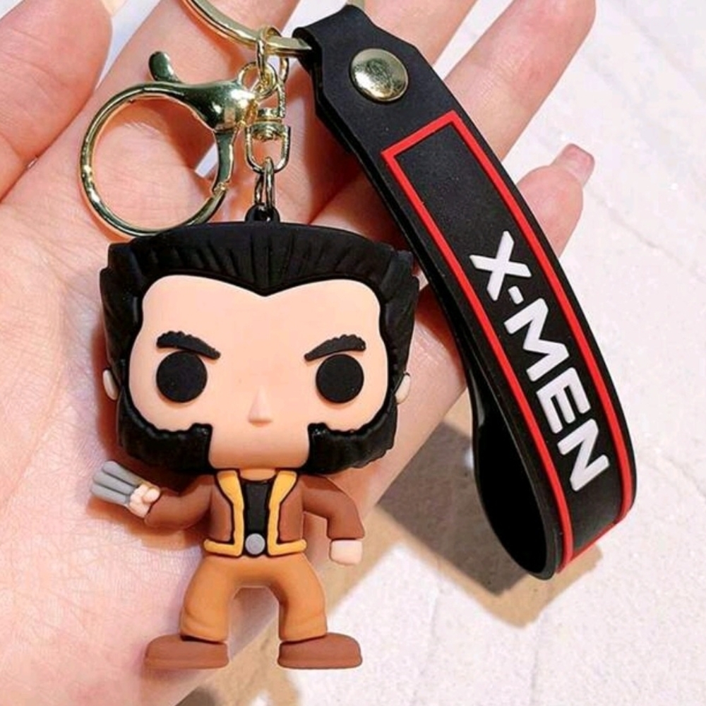 X-Men Keychain with Wolverine Figure